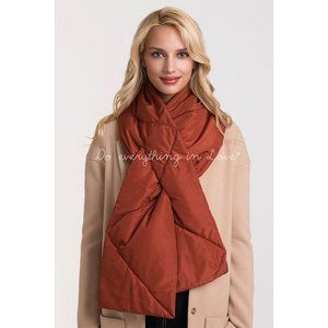Do Everything in Love Puffy Padding Quilted Scarf